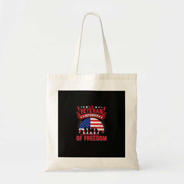 Bolsa Tote veterano defensor da liberdade dos eua (Frente)