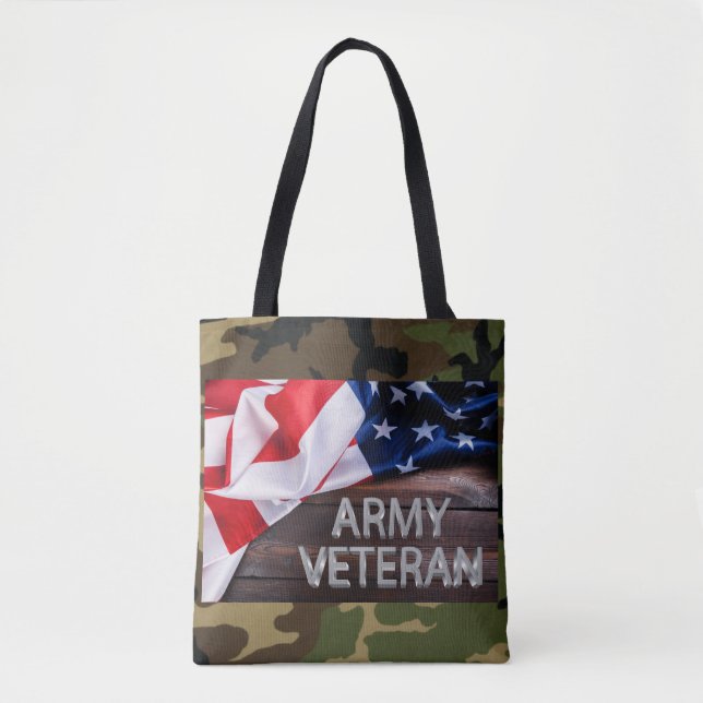 Bolsa Tote Veterano do Exército Patriótico (Frente)
