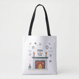 Bolsa Tote Vetor da Cultura Digital 2026 é o Novo 2016