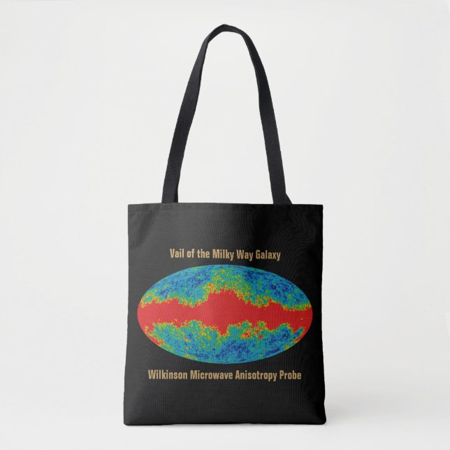 Bolsa Tote Via Látea Veil Sobre o Universo WMAP (Frente)