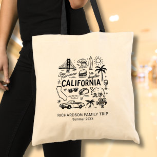 Bolsa Tote Viagem à Califórnia Férias em Família Combinando P