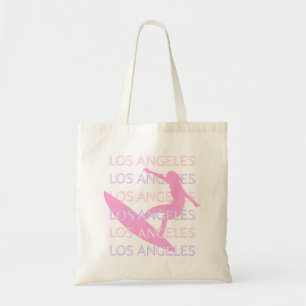 Bolsa Tote Viagem de Arte de Los Angeles, Califórnia, rosa, p