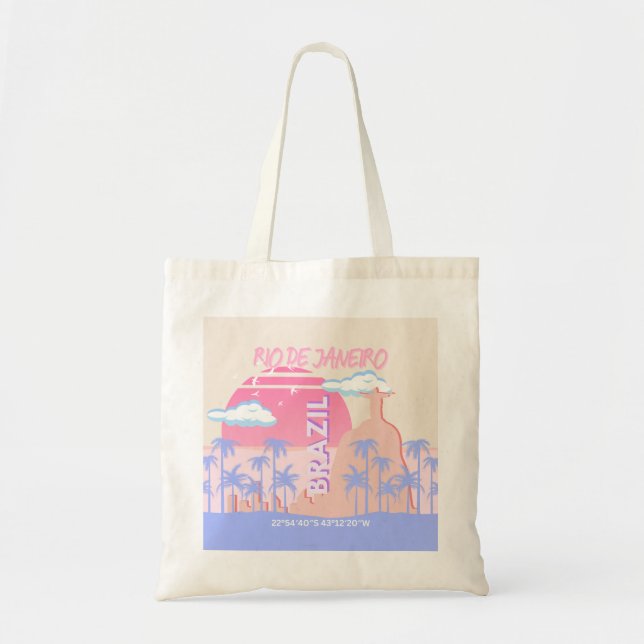 Bolsa Tote Viagem de Arte do Brasil no Rio de Janeiro (Frente)