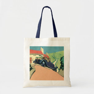 Bolsa Tote Viagem de carro conversível antigo no campo