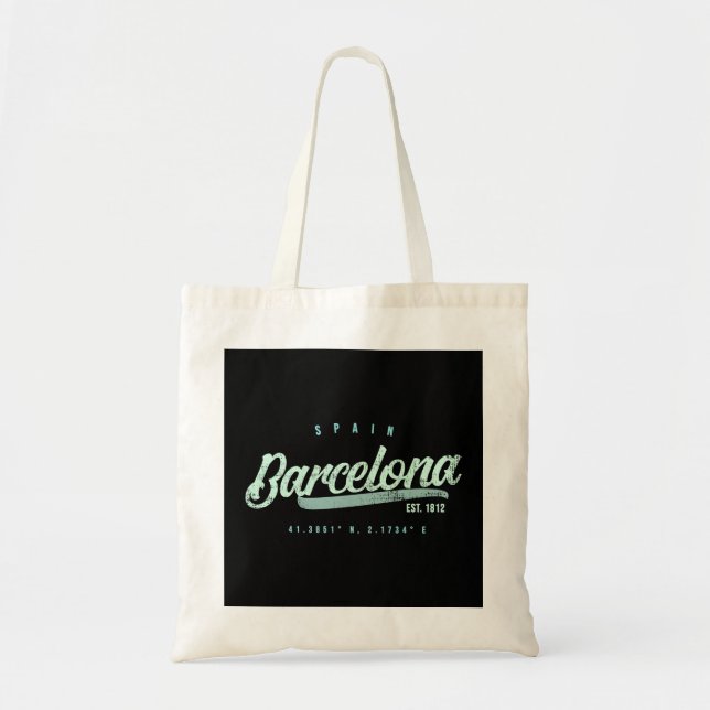 Bolsa Tote Viagem de Espanha de Barcelona Hoodie (Frente)