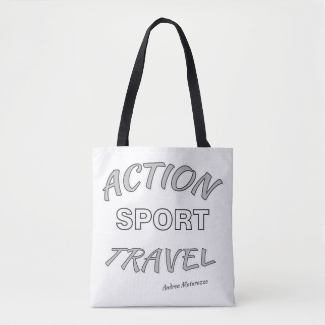 Bolsa Tote Viagem de Esporte de Ação (Frente)