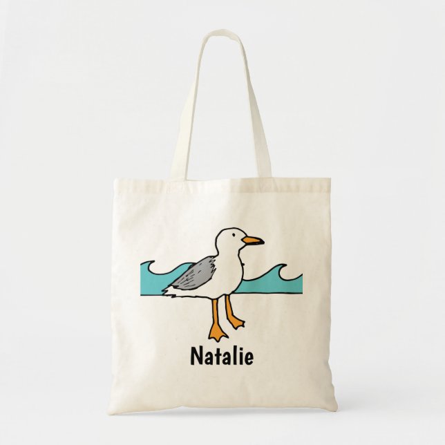 Bolsa Tote Viagem de Famílias de Vias de Seagull Seaside Corr (Frente)