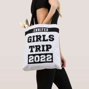 Bolsa Tote Viagem de Meninas 2022 Fim de Semana de Férias