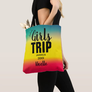 Bolsa Tote Viagem de Meninas com Ano Coroa e Nome Verde Amare
