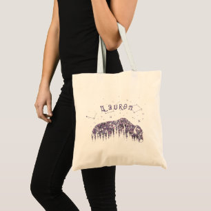 Bolsa Tote Viagem de PurpleTrekking da galáxia das estrelas