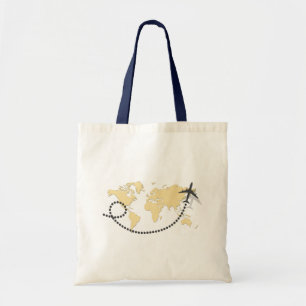 Bolsa Tote viagem de vamos da ilustração mundial