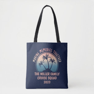 Bolsa Tote Viagem de Verão de Férias Familiares Personalizada
