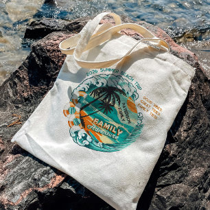 Bolsa Tote Viagem de Verão Retro Fofa Reunião de Família Pers