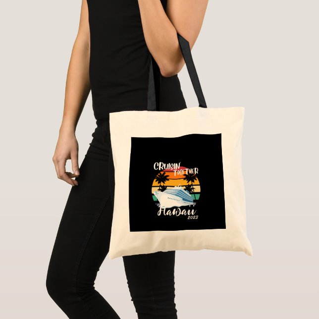 Bolsa Tote Viagem do Grupo de Amigos da Família Caribe Cruise (Frente (produto))