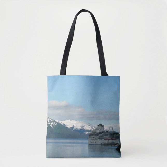 Bolsa Tote Viagem Fotografia de Férias de Cruise do Alaska (Frente)