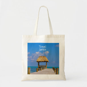 Bolsa Tote Viagem Junkie Tropical Beach Blue Caribe