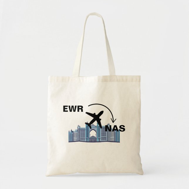 Bolsa Tote Viagem para Nassau Bahamas (Frente)