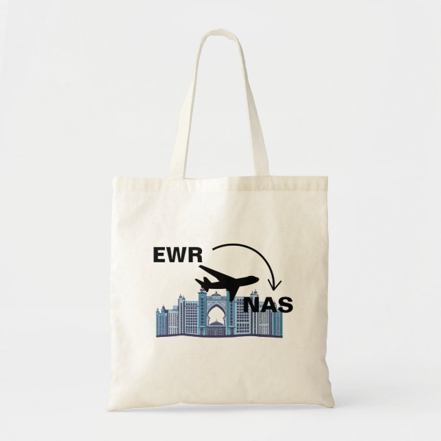 Bolsa Tote Viagem para Nassau Bahamas (Frente)