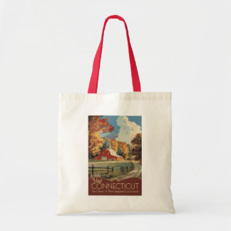 Bolsa Tote Viagem pelo Interior de Connecticut Arte Vintage