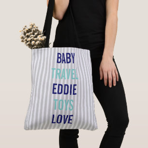 Bolsa Tote Viagem Personalizado do Chá do  de captura BABY