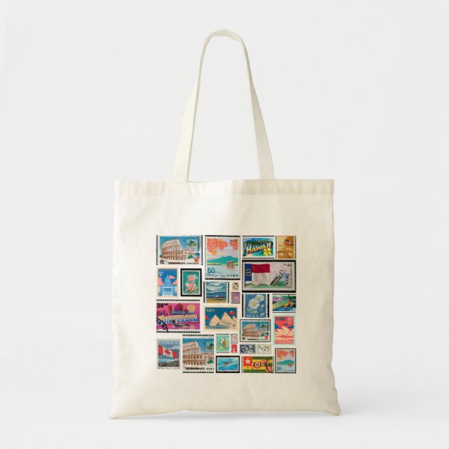 BOLSA TOTE VIAGEM STAMPS TOTE BAG (Frente)
