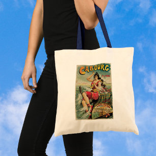 Bolsa Tote Viagens Antigas, Resort de Praia, Cabourg França