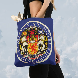 Bolsa Tote Viagens vintage Caledonian Hotel Edinburgh Escóci