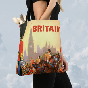Bolsa Tote Viagens vintage, Guarda Real Britânica