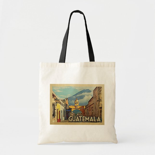 Bolsa Tote Viagens vintage Guatemala (Frente)