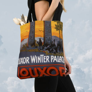 Bolsa Tote Viagens vintage, palácio do inverno de Louxor,