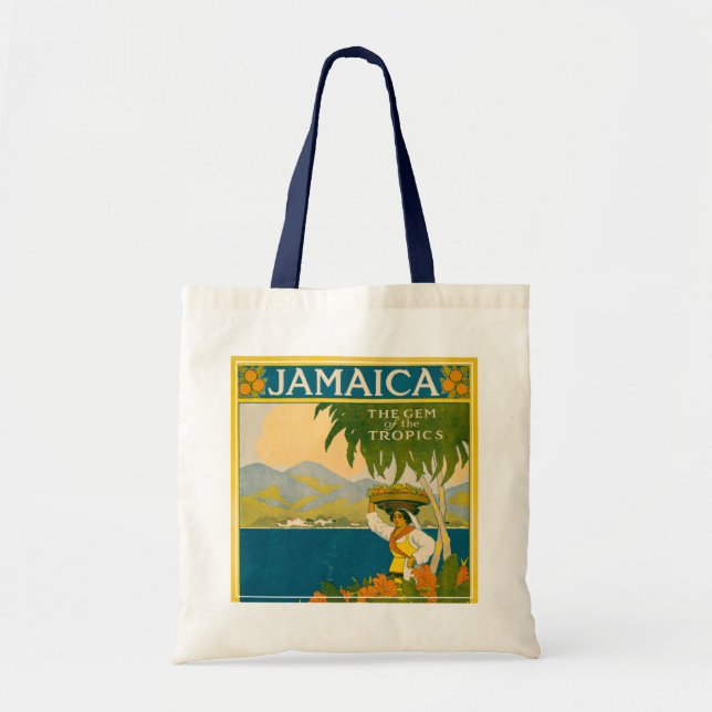 Bolsa Tote Viagens vintage Para A Jamaica (Frente)