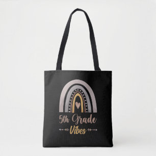 Bolsa Tote Vibes da 5ª Série Arco-íris Volta às Aulas da Quin
