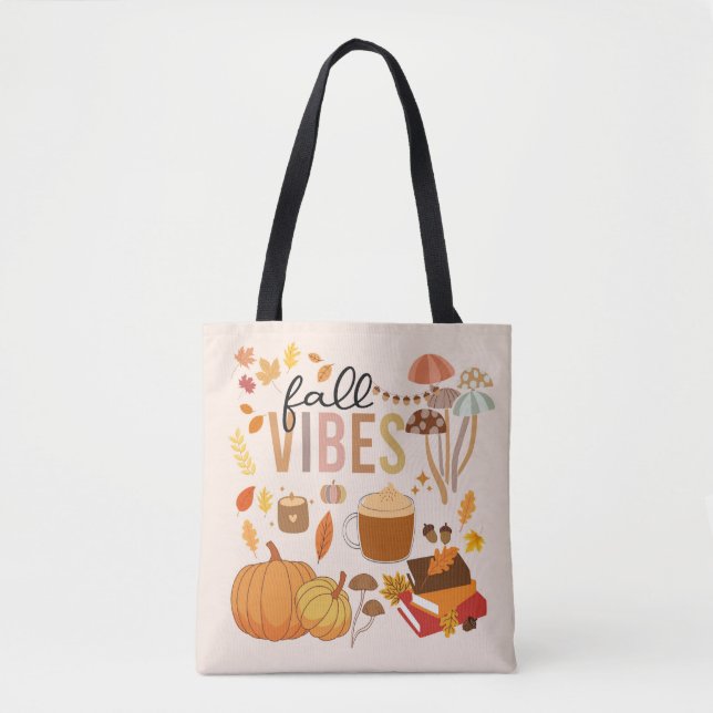Bolsa Tote Vibes de queda (Frente)