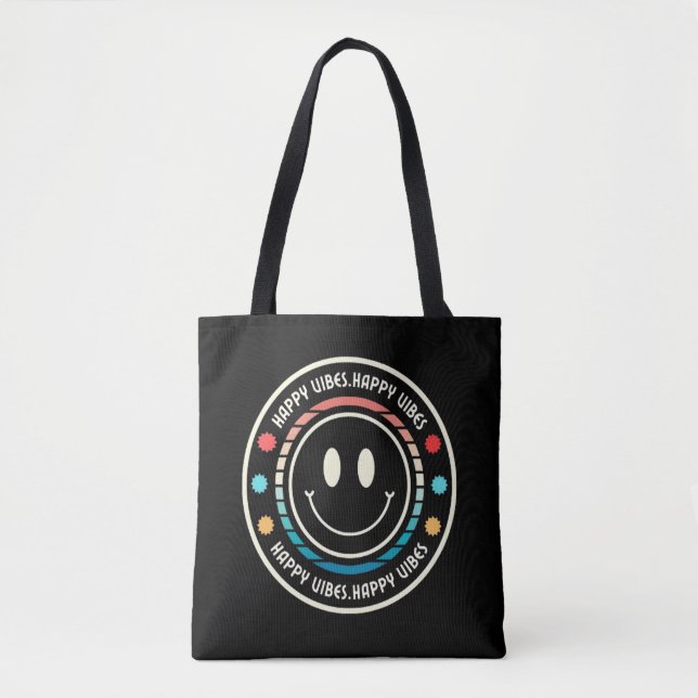 Bolsa Tote Vibes felizes (Frente)