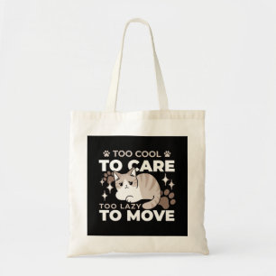 Bolsa Tote Vibes relaxadas e preguiçosas para Design de gatin