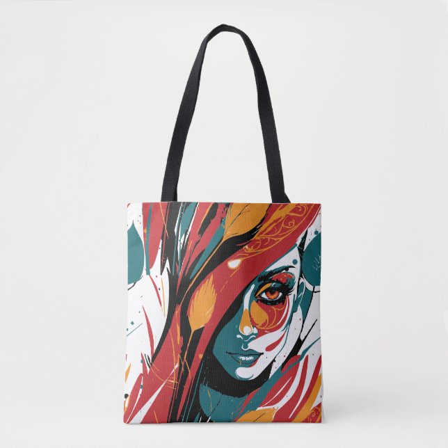 Bolsa Tote Vibes Vibrantes (Frente)