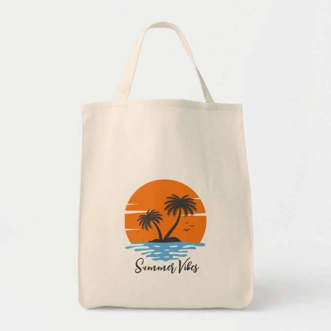 Bolsa Tote Víblias Tropicais de Verão (Frente)