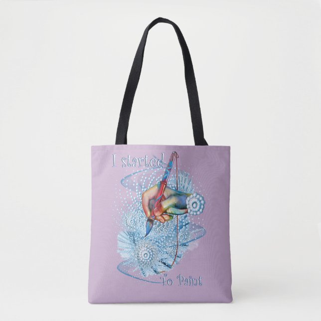 Bolsa Tote Vibração Rosa Abstrata (Frente)