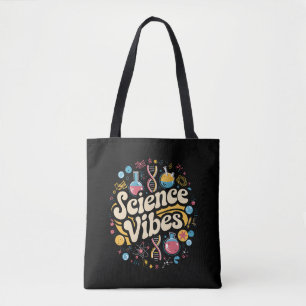 Bolsa Tote Vibrações Científicas Groovy Primeiro Dia de Volta