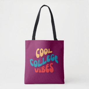 BOLSA TOTE VIBRAÇÕES COOL DE FACULDADE BOHO