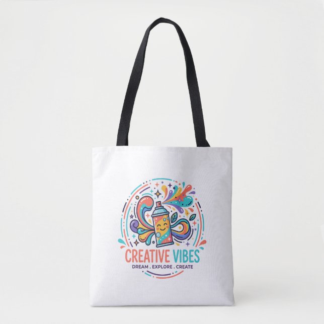 Bolsa Tote Vibrações Criativas (Frente)