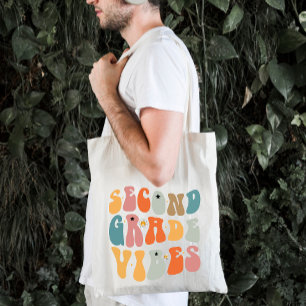 Bolsa Tote Vibrações da Segunda Série de Volta às Aulas Escol