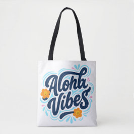 Bolsa Tote Vibrações de Aloha do Havaí Ilha Havaiana