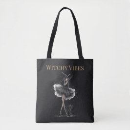 Bolsa Tote Vibrações de Bruxa Edição Dark – Bruxa Gótica & Ga