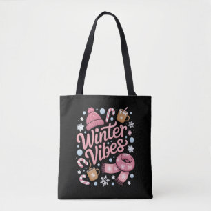 Bolsa Tote Vibrações de Inverno Temporada Clima Frio Olá Inve