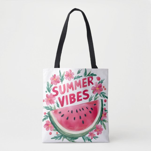 Bolsa Tote Vibrações de Verão (Frente)