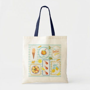 Bolsa Tote Vibrações de Verão Mediterrâneo