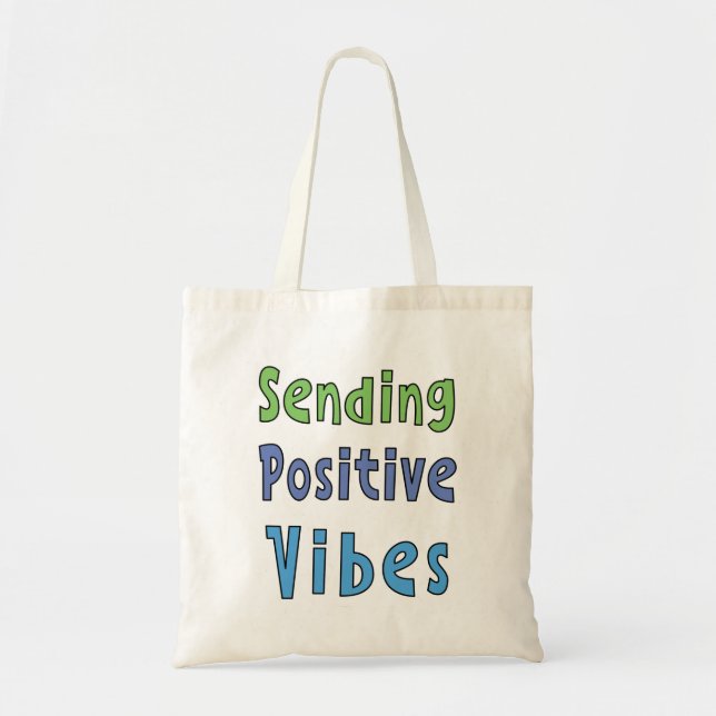 Bolsa Tote Vibrações Positivas (Frente)
