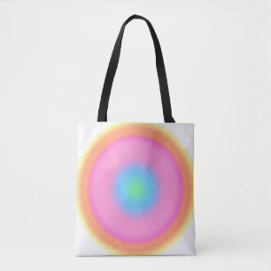 Bolsa Tote Vibrações Positivas - Gradiente Radial Colorido