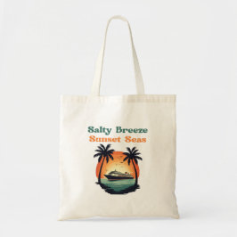 Bolsa Tote Vibrações Retro de Cruzeiro ao Pôr do Sol com Bris